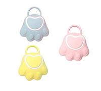 HONMEET 3pezzi Spazzola Massaggiante Silicone Per Bagno Per Ragazzo Ragazza Design Forma Di Zampa Di Gatto Esfoliante e Pratico Per La Pulizia Della Colori