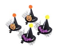 HONMEET 4 Pezzi Clip per Punta Strega Fermagli Decorativi per Halloween Accessori Leggeri e Resistenti per Feste e Cosplay