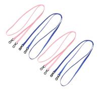 HONMEET 4 Pezzi Clip Regolabili per Guanti Sospensorio con Cordino Sicuro e Resistente Supporto per Guanti Invernali Rosa e Blu Accessorio Pratico per Sci e Giochi all Aperto