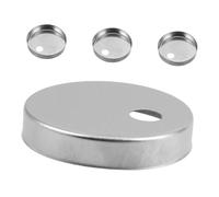 HONMEET 4 Pezzi Copribulloni per WC in Acciaio Tappi Viti per Sedile WC Facili da Installare e Rimuovere Copertura Decorativa per Fissaggi Ricambio Bulloni Sedile