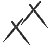 HONMEET 4 Pezzi Penna Touch Screen Doppia Punta Nera con Attacco Magnetico, Struttura Integrata in Plastica e Magnete, Ottimizzata per Schermi a Infrarossi, per Tablet e Computer Touch