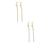 HONMEET 4 Pz Bacchette Geometriche Per in Metallo Arredamento Bastoncini Per Vintage Fermaglio Per Moderno Decorazioni Fatte a Mano Chignon Golden Lega Di Zinco