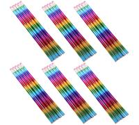HONMEET 50 Pezzi Matite Hb in Legno con Gomma Integrata, Forma Rotonda e Finitura Elegante, per Studenti per Scrivere, Disegnare e Testare senza Affaticare la Mano Colore Colore Casuale