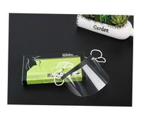 HONMEET 50pezzi Maschera Protettiva Trasparente Per Di Baffle Per Salone e Casa Protezione Per Occhi Facile Da Usare Inclusa Base Per Supporto