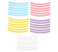 HONMEET 5fogli Cuscinetti Silicone Per Perm Di Ciglia Kit Di Sollevamento Ciglia Adatto Diverse Forme Degli Occhi Vari Colori