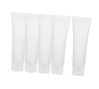 HONMEET 5pezzi Flaconi da Viaggio Pvc e Pp Contenitori Ricaricabili per Shampoo Tonico per Viso Crema per Mani per Viaggi Sport e Attività all Aperto Stile Casuale