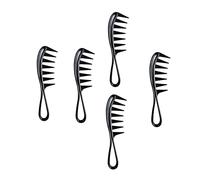 HONMEET 5pezzi Pettini Da Barbiere Professionali Denti Larghi Antistatici Leggeri e Resistenti Per Uso Salone e Casa Adatti Tutti i Tipi Di Capelli Umani e Ricci Inclusi Capelli Bagnati