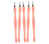 HONMEET 5pezzi Strumenti per Spingere le Cuticole Tagliacuticole in Metallo Spingi Cuticole per Unghie Strumento per Rimuovere le Strumenti per Manicure in Inossidabile