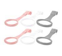 HONMEET 6 pezzi Anelli da Sollevamento per Culla Ragazzo Ragazza Rosa Grigi Accessori Sicuri e Resistenti per Lettino e Recinto Bimbo Supporto per Imparare Stare in Piedi e