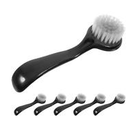 HONMEET 6 Pezzi Spazzola Manuale la Pulizia e L’esfoliazione del Viso, Set di Spazzole Viso da Donna in Nylon e Pvc, Strumento Versatile per Manicure e Pulizia Profonda, per Routine