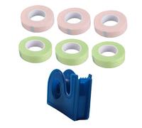 HONMEET 7 pezzi Nastro per Estensione con Cutter Tape Isolante Traspirante in PE Nastro Adesivo e Facile Tagliare per Protezione Durante Applicazione Extension