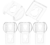 HONMEET 8 Pezzi Ganci per Quadri in Acrilico Trasparente Otto Fori, Supporti per Specchio Resistenti per Montaggio a Parete, Clip Porta Foto e Cornici per Uso su Pareti, Porte e Mobili