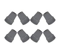 HONMEET 8 Pezzi Puntale Antiscivolo in Gomma per Stampelle 22mm con Inserti