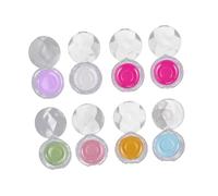 HONMEET 8pezzi Scatole Per Ciglia Finte Organizer Rotondo Trasparente Per Salone e Uso Personale Colori Variati