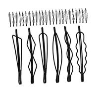 HONMEET 90 pezzi Forcine Nere in Metallo Geometriche Fermagli Minimalisti per Donna e Ragazza Accessori Versatili per Uso Quotidiano e Viaggio Clip Compatte per Capelli Ordinati e Styling