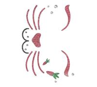 HONMEET Adesivi Viso Coniglio di Pasqua Facili da Applicare Sicuri per Feste e Cosplay Decorazioni Viso Animali per Eventi e Raduni Festivi