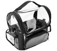 HONMEET Borsa Da Parrucchiere e Valigetta Da Barbiere Trasparente, Grande Organizer Portautensili Per Tosatrici e Accessori, Resistente, Per Viaggio e Styling Chioma