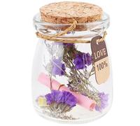 HONMEET Bottiglia Vetro con Tappo Sughero per Messaggi e Candy Ampia Bocca Vaso Decorativo per Regali e Cerimonie Barattolo in Vetro