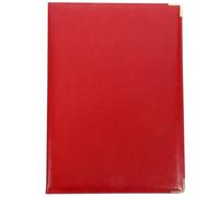 HONMEET Cartella Portadocumenti Rosso, Portfolio Organizer per Documenti di Lavoro, Cartella Grande con Angoli in Ferro per Proposte in Ufficio