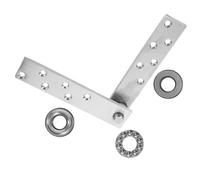 HONMEET Cerniera Pivot in Acciaio Inossidabile per Porta Nascosta Kit Cerniere Invisibili Pesanti per Libreria e Mobili in Legno Spessore Posizionamento Preciso Superiore e Inferiore