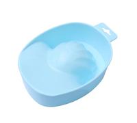 HONMEET Ciotola Ammollo Unghie Manicure in Plastica Resistente Vaschetta Rettangolare Blu per Trattamento Unghie e Domestico