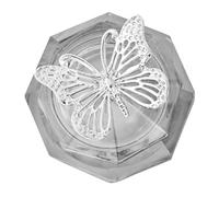 HONMEET Ciotola Dappen Per Unghie Con Coperchio Cristallo Design Elegante e Trasparente Perfetta Per Applicazione Unghie Acriliche e Manicure