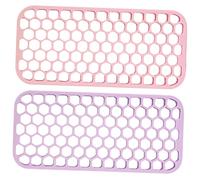 HONMEET Confezione Da 2 Tappetini Isolanti in Silicone Per Utensili Per Tappetini Per Utensili Caldi Da Banco Supporto Per Ferro Arricciacapelli