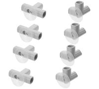 HONMEET Connettori di Ricambio per Box 8 Pezzi in Plastica Ventosa, Giunti di Sicurezza per Recinzioni Gioco Interni, Accessori per Montaggio Rapido e Configurazioni Versatili