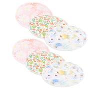 HONMEET Coppette Assorbilatte Lavabili e Traspiranti Per L’allattamento Al Seno, Riutilizzabili in Fibra Di Bambù Assorbenza Anti-perdite, Confortevoli e Delicate Per Maternità, Confezione Da 6 Pezzi