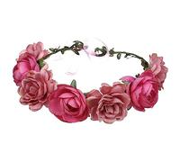 HONMEET Copricapo Floreale Fiori Artificiali Per Matrimonio Petali Di Rosa Ghirlanda Di Finti Fascia Per Per Feste Di Matrimonio Fascia Per Da Sposa Forniture Per Le Feste