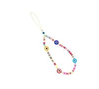 HONMEET Cordino per Cellulare in Stile Tradizionale Colombiano Laccio da Polso Handmade in Soft Clay Vivace Catena Anti-perdita Leggera per Smartphone Chiavi e Accessori Uso Quotidiano e