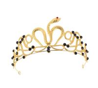 HONMEET Corona da Sposa Serpente Egiziano in Lega con Strass Copricapo Regale per Feste Halloween e Matrimoni Accessorio Elegante e Confortevole per Donne