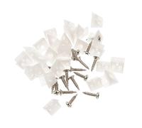 HONMEET Cunei per Mobili Staffe Inferiori per Cassetti Kit 200 Pezzi Plastica Resistente Supporto Angolare Fissaggio e Riparazione per Armadi Guardaroba