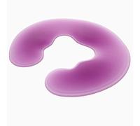 HONMEET Cuscino Per Massaggi in Silicone Ritaglio Ampio Per Viso e Collo, Cuscino a Forma Di u Per Saloni e Agopuntura, Colore Viola, Confortevole e Durevole