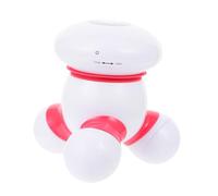 HONMEET Dispositivo Elettrico Portatile a Tre Gambe per Corpo e Spalle Mini Vibrante USB Rosso Leggero e Compatto per Sollievo Muscolare Cervicale e Schiena