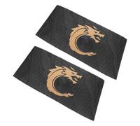 HONMEET Fasce da Capitano da Calcio Elastiche Regolabili Fascia da Braccio Sottile Unisex per Allenamento e Partita Set da 2 Fasce Nere per Giovani e Adulti