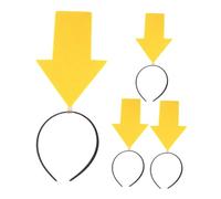 HONMEET Fasce per Chioma di Halloween 4 Pezzi Gialle Leggere e Versatili Design Unico per Feste e Foto Creative Memorabili