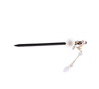 HONMEET Forcina Per Capelli Nappa Bastoncino Per Capelli Forma Di Fiore Vintage Copricapo Da Donna Semplice Ed Elegante