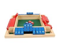 HONMEET Gioco Da Tavolo in Legno Per Feste e Ritrovi Creativo Con Dadi Numerici Lisci e Sicuri Divertente e Durevole Per Famiglie e Viaggi