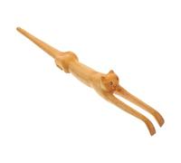 HONMEET Grattaschiena in Legno Di Manico Lungo Stimolatore Per Schiena Forma Di Zampa Di Gatto Grattaschiena Per Adulti Strumento Per Sollievo Alla Schiena Bastoncino Per Graffiare Corpo p