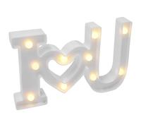 HONMEET Insegna al Neon per Proposta Lettere Luminose “i U”, Lampada Decorativa Romantica per Feste e Matrimonio, Decorazione Murale LED Effetto Luce Calda