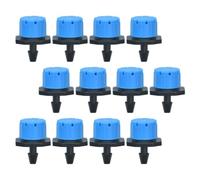 HONMEET Irrigatore a Goccia per Giardino 8 Fori Regolabili, Micro Spruzzatore in Plastica Blu, Flusso 0-70l/h, per Radici e Terreno, Confezione da 100 Pezzi