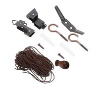 HONMEET Kit Cordina per Tende in bambù con Accessori in Poliestere e Metallo 1 Set per Tende a Pacchetto in Ambienti Interni