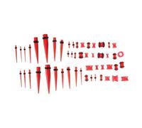 HONMEET Kit Per Piercing Allorecchio Alla Moda 50 Pezzi Orecchini Di Espansione Per Orecchie in Acrilico Eleganti Accessori Decorativi Per Feste