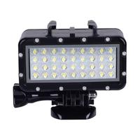 HONMEET Lampada Subacquea LED 36 Luci 500lm Ricaricabile USB Micro per Fotocamere e Smartphone Immersione Video