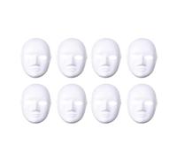 HONMEET Maschere Bianche da Decorare in Polpa di Carta 8 Pezzi per Cosplay e Feste in Maschera Vestibilità Comoda e Design Fai da Te e Giovani