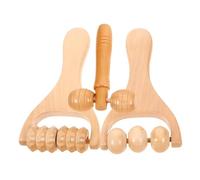 HONMEET Massaggiatore per Piedi e Schiena in Legno 15 X 15 X 15 CM Strumento Manuale Ergonomico Adatto per Uso Professionale Rilassamento e Nutrizione Cutanea