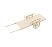 HONMEET Mini Tipper Agricolo per Casa delle Bambole Mini Veicolo da Fattoria con Carretto Accessori da Giardino per Villaggio Antico Decorazione in Resina Realistica Pronta all