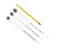 HONMEET Misuratore Vino in Vetro con Termometro Idrometro Alcolometro per Liquori e Distillati Strumento per Ristoranti e Bar con Custodia in Plastica