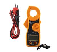 HONMEET Multimetro Pinza Digitale senza Batteria Misuratore Elettrico e Tensione con Display LCD Funzione Buzzer e Test Diodi Strumento Portatile per Scuole e Uso Domestico Colore Casuale